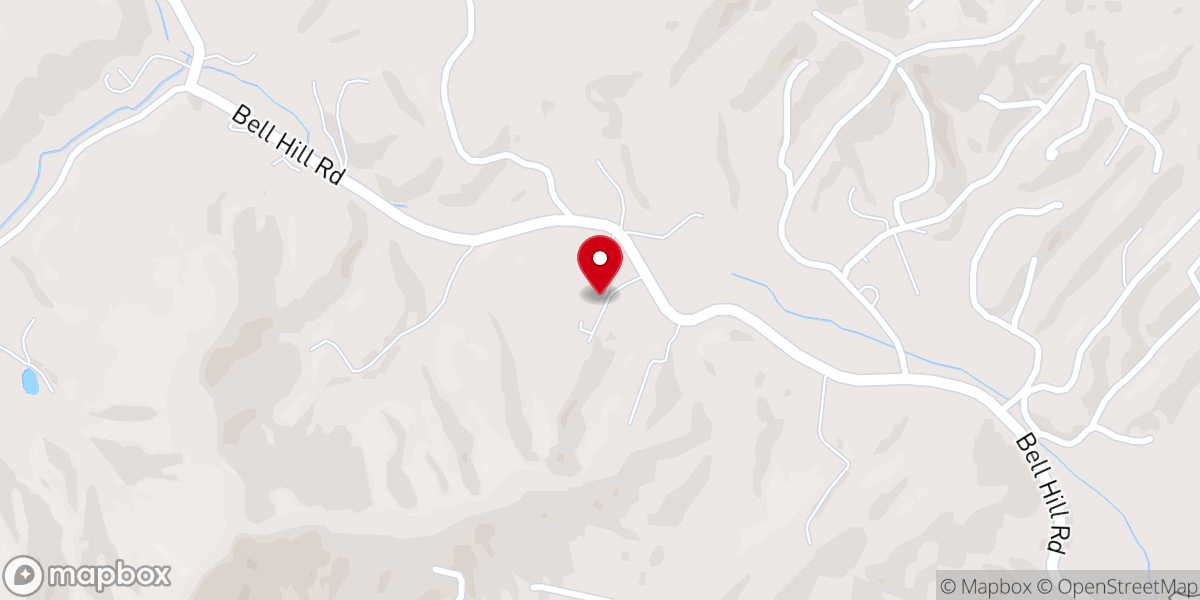 Map showing location of Bell Hill Church