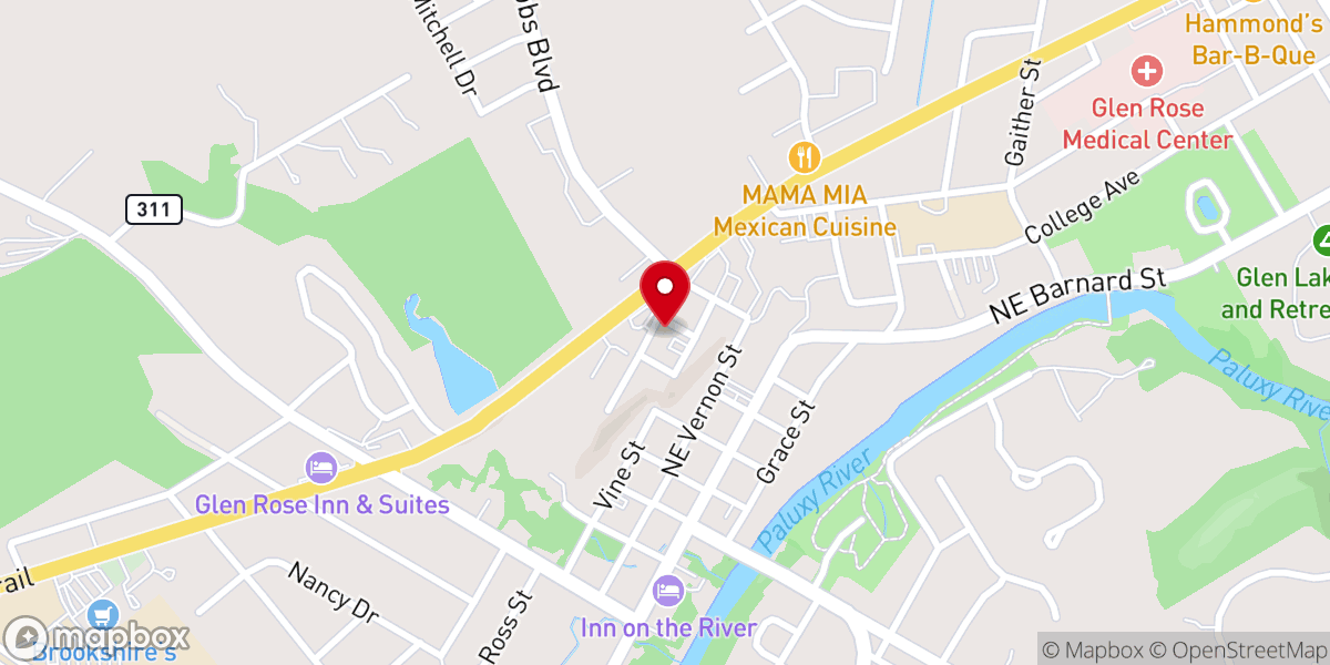 Map showing location of St. Rose of Lima Catholic Church