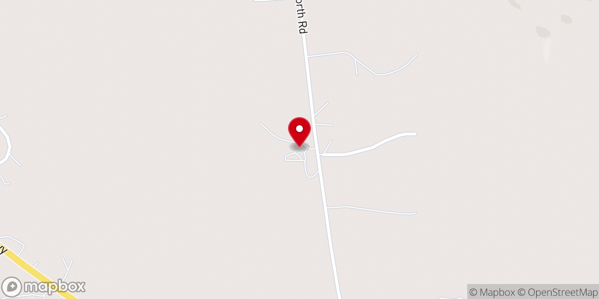 Map showing location of Josselyn's Log Cabins