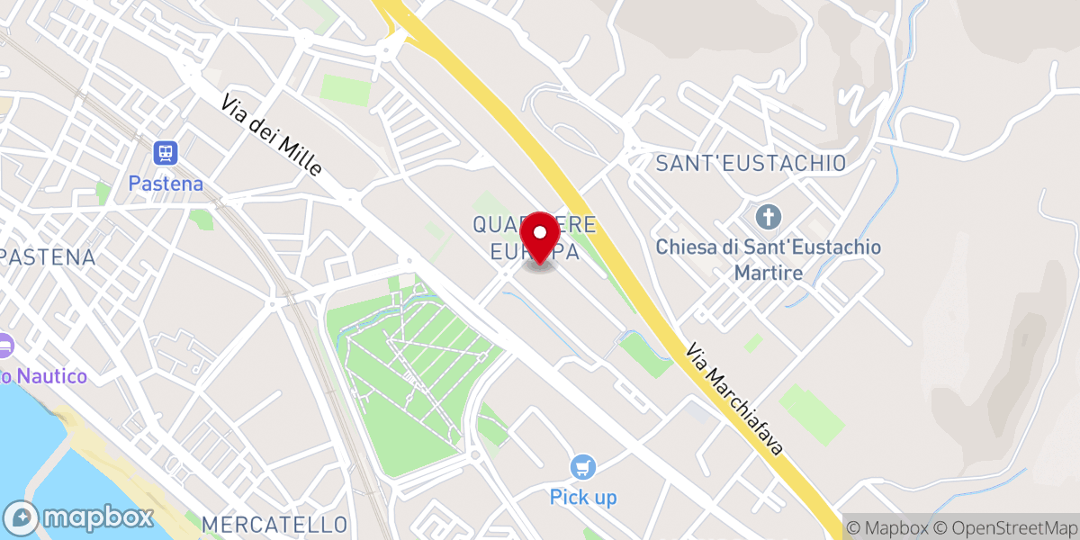 Map showing location of Chiesa di Gesù Redentore