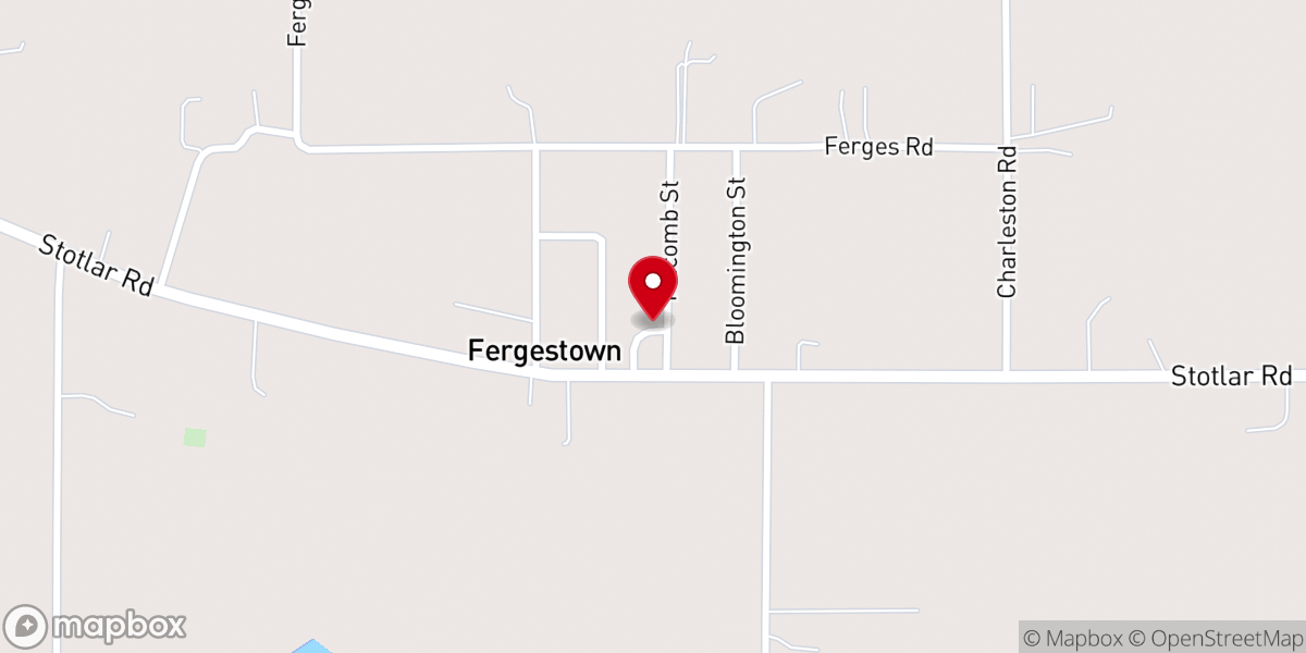 Map showing location of Free Methodist Church-Ferges