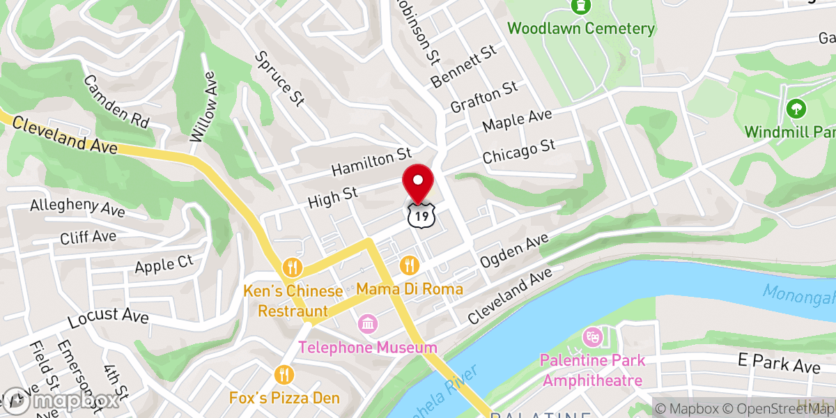 Map showing location of St Peter the Fisherman
