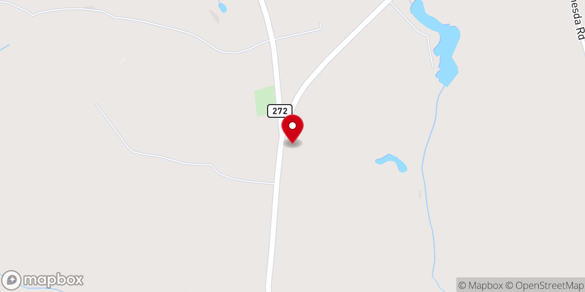 Map showing location of Samuel Grove Baptist Church