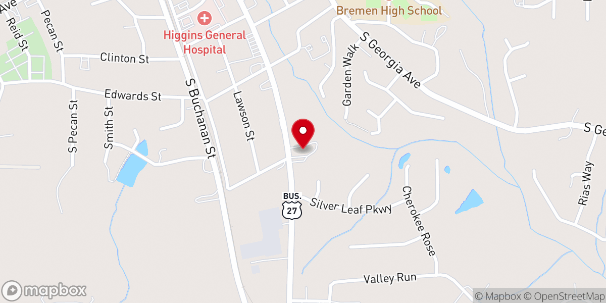 Map showing location of Bremen Church of Christ