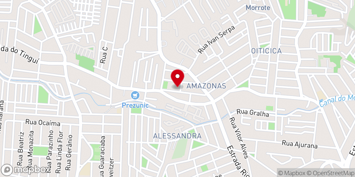Map showing location of Igreja Pentecostal Campo do Avivamento
