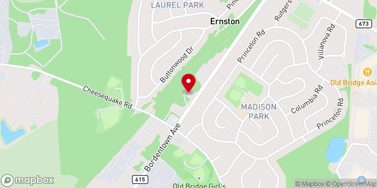 Map showing location of Messiah Lutheran Church
