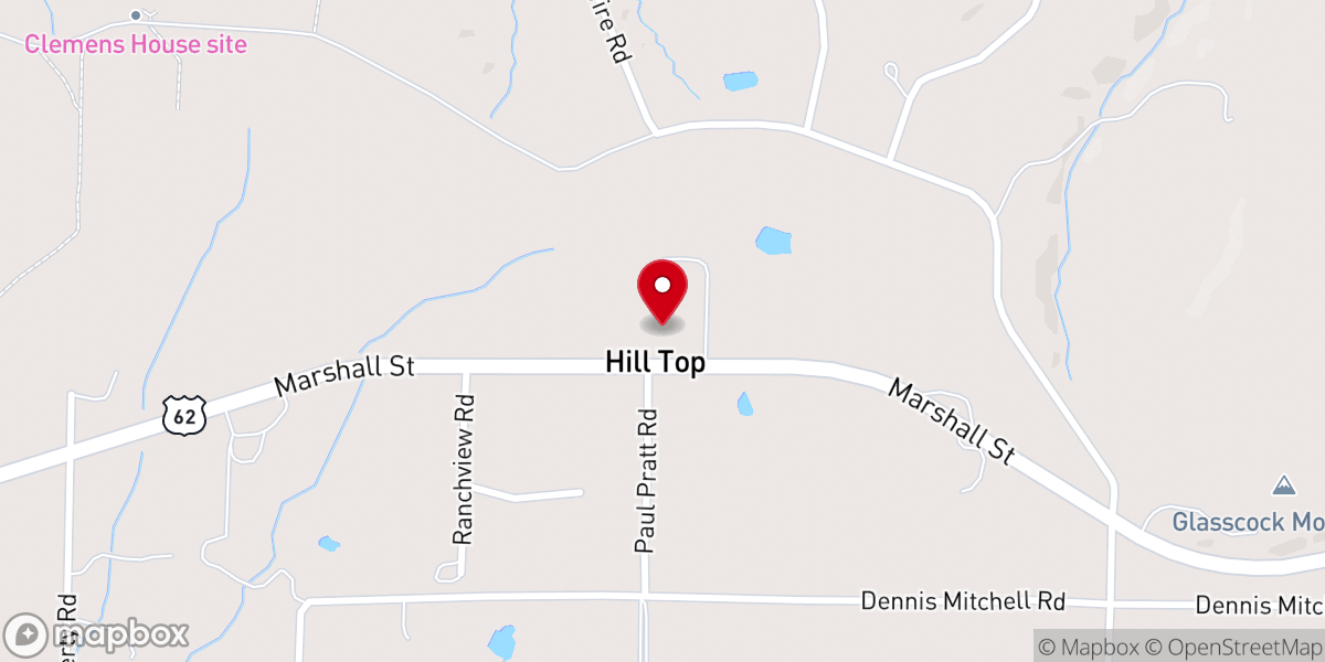 Map showing location of Garfield Church of Christ