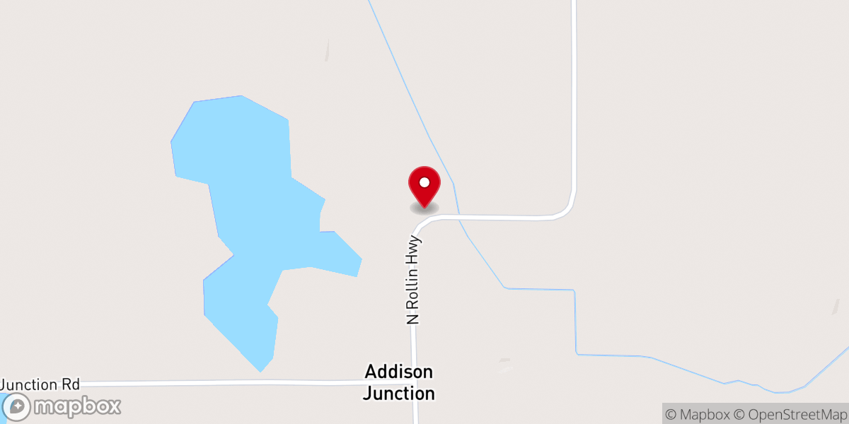 Map showing location of Lutheran Church of the Lakes