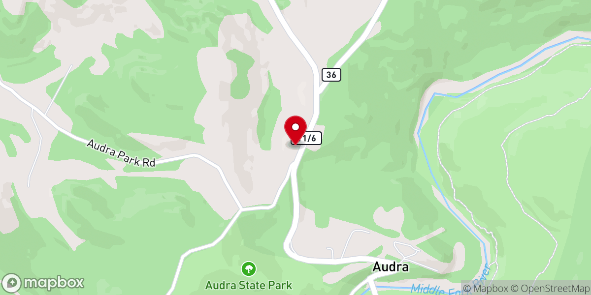 Map showing location of Bethel Church