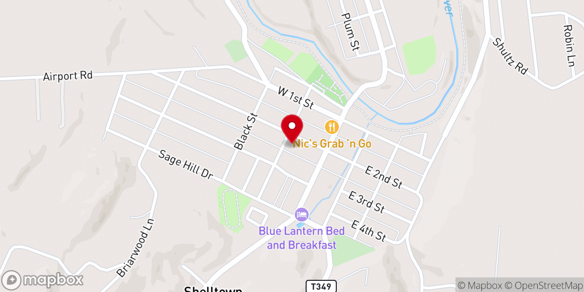 Map showing location of Parsonage Williamsburg United