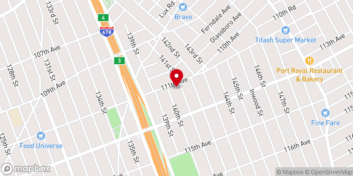 Map showing location of Community Baptist Church