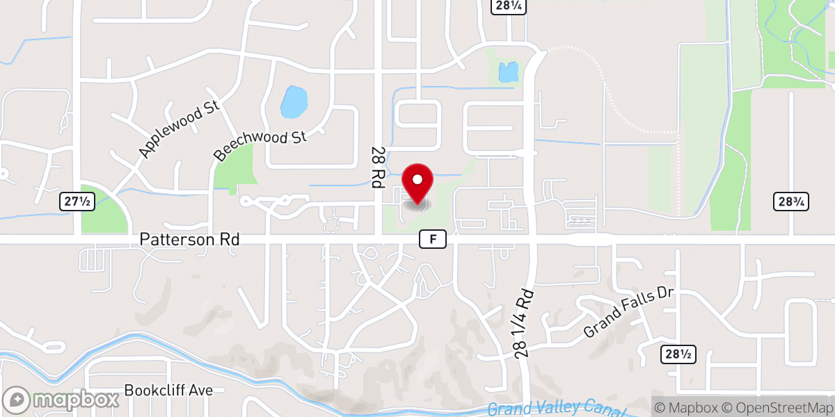 Map showing location of Grand Junction Nazarene Church