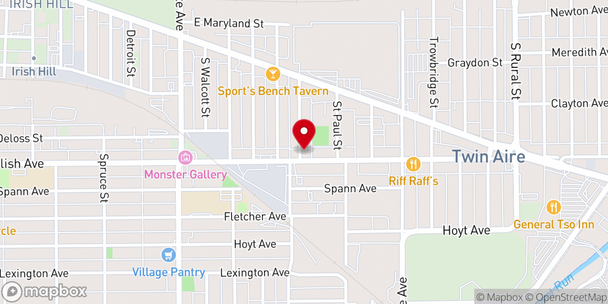 Map showing location of Greater Shepherd Baptist Church
