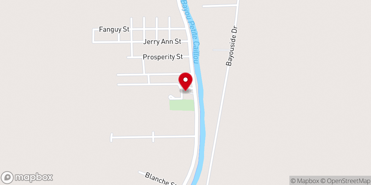 Map showing location of St. Joseph Catholic Church