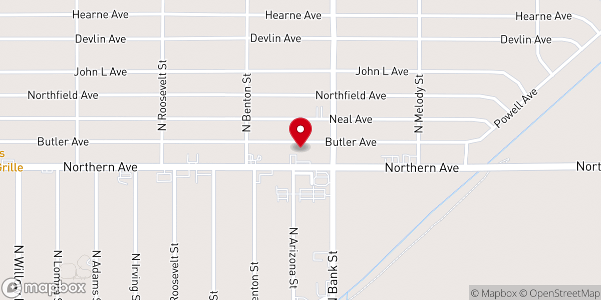 Map showing location of Kingman Area Food Bank
