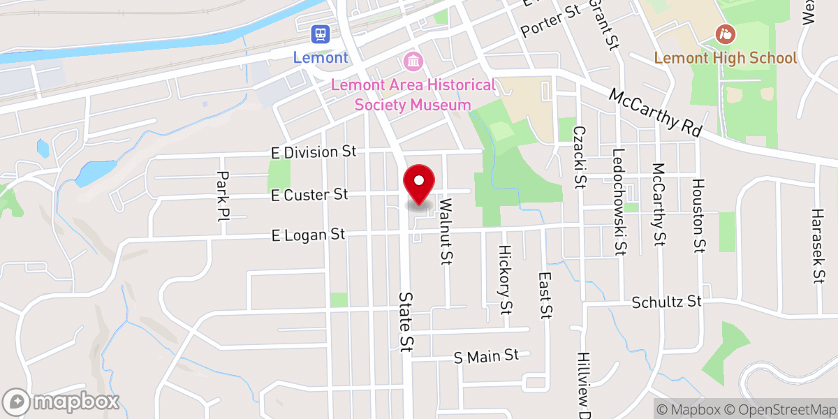 Map showing location of Saint Alphonsus Catholic Church