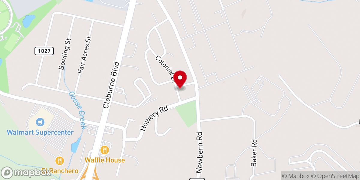 Map showing location of Community Christian Church