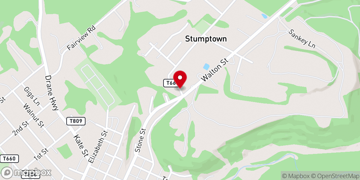 Map showing location of Church Yard
