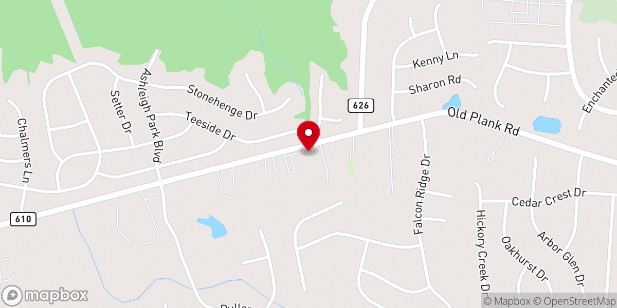 Map showing location of Tabernacle United Methodist Church