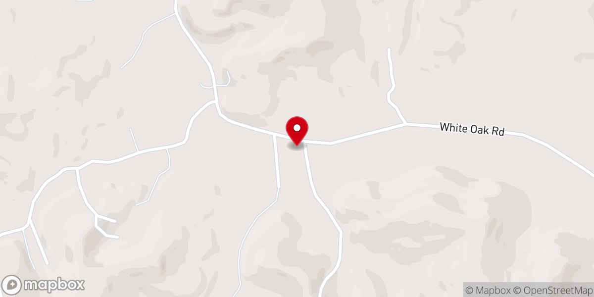 Map showing location of White Oak Church of Christ