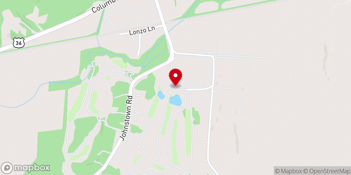 Map showing location of Chapel Hill Golf Course
