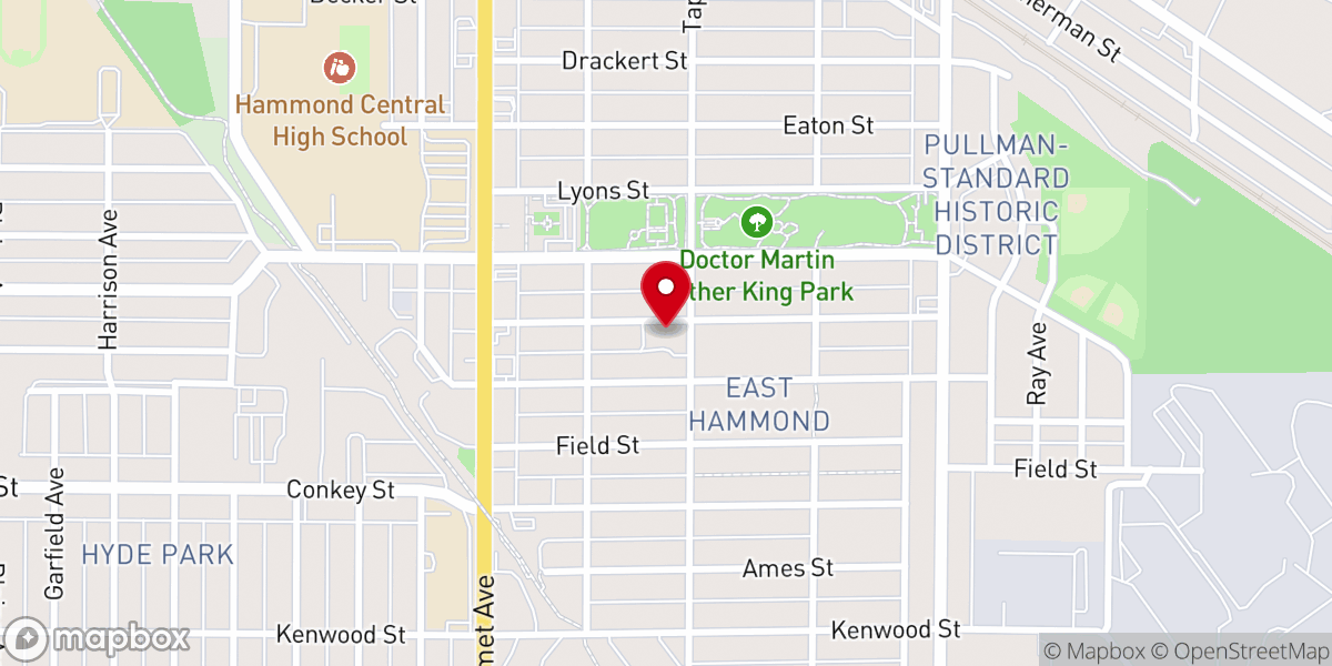 Map showing location of New Zion Temple Church - Headquarters