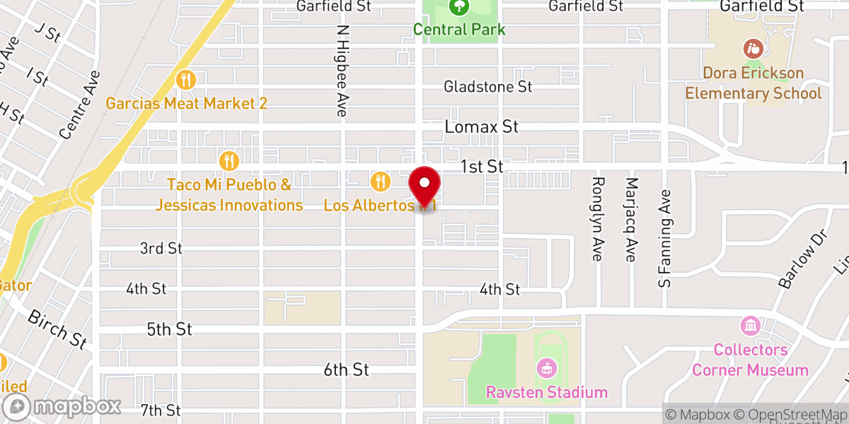 Map showing location of Rise Church