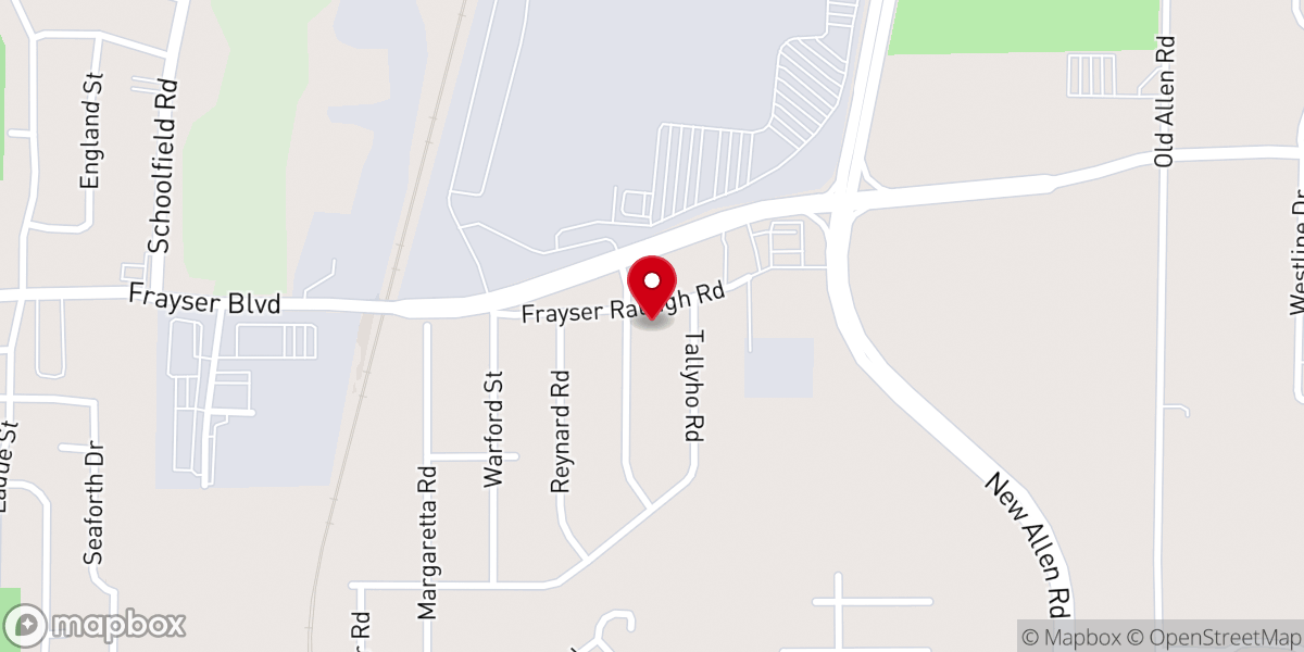 Map showing location of First Gethsemane Baptist Church