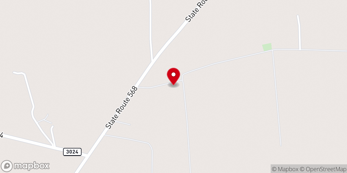 Map showing location of Oneonta Baptist Church