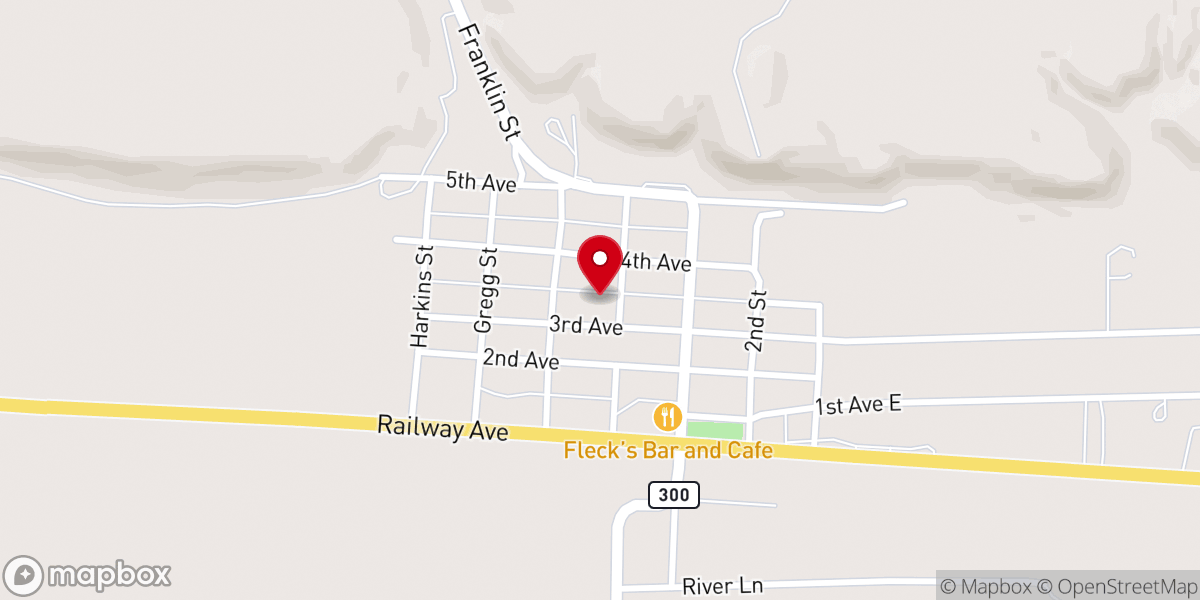 Map showing location of St. Mathias Catholic Church