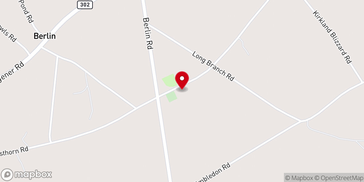 Map showing location of New Mount Hermon Church