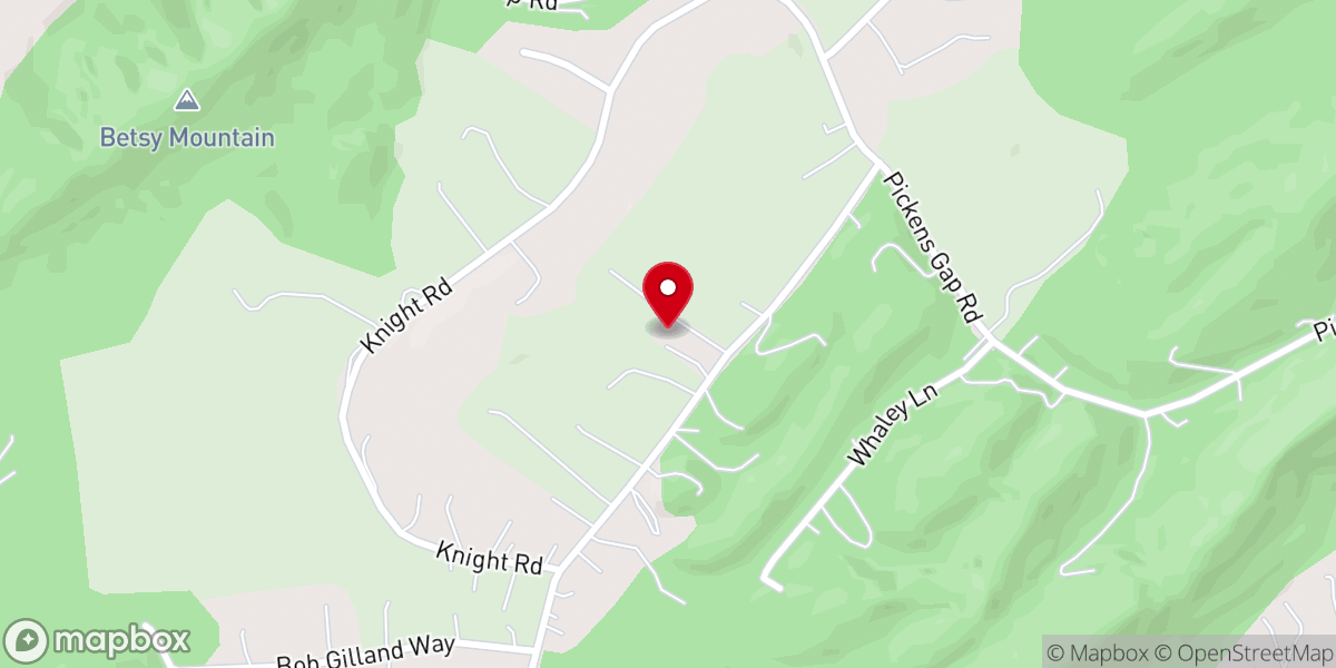 Map showing location of Tarklin Valley Church