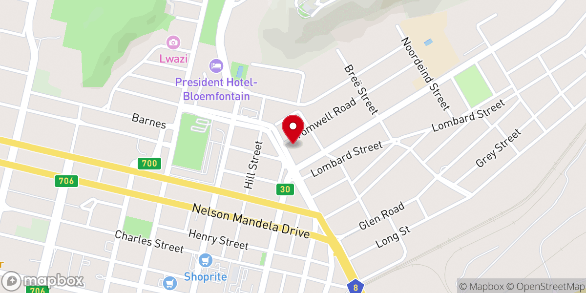 Map showing location of St Margaret's Anglican Church