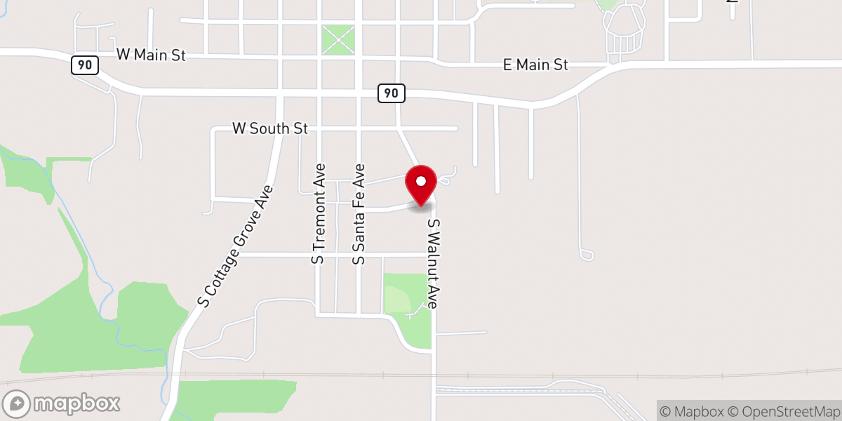 Map showing location of St Mary of the Woods Catholic Church