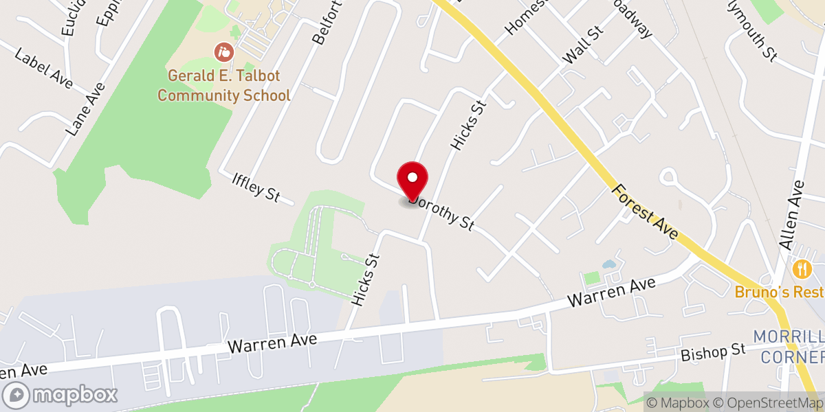 Map showing location of All In One Weddings