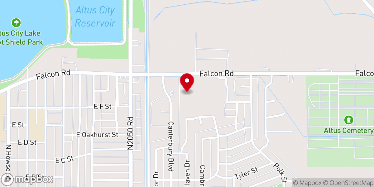 Map showing location of Prince of Peace Catholic Church