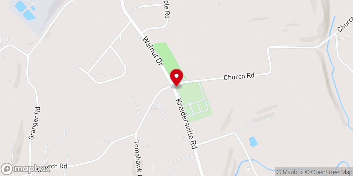 Map showing location of Zion's Stone UCC