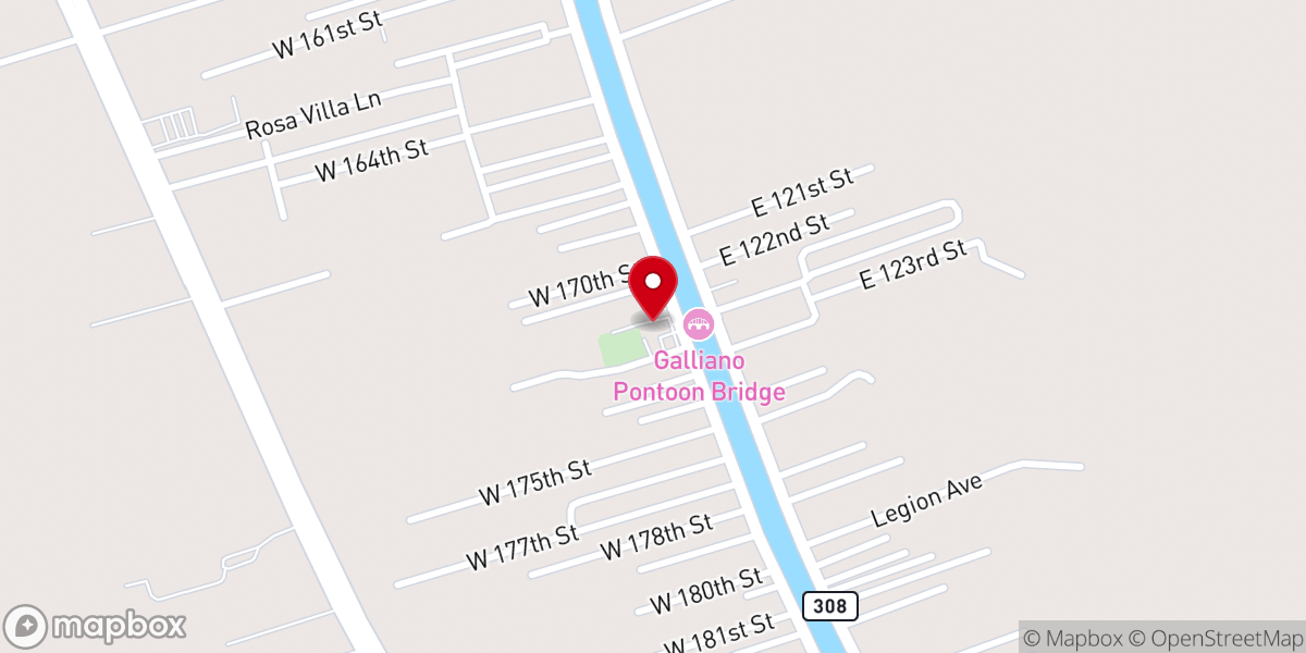 Map showing location of Saint Joseph Church