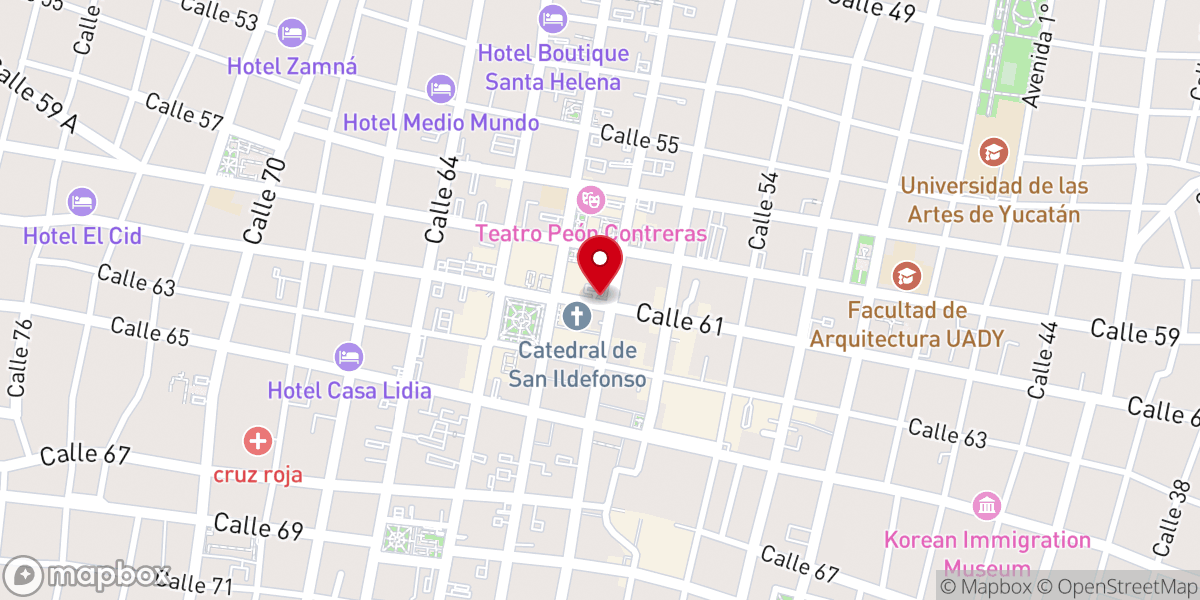Map showing location of Capilla de Nuestra Señora del Rosario Del Hospital De San Juan de Dios