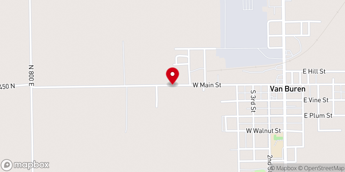 Map showing location of Nazarene Parsonage