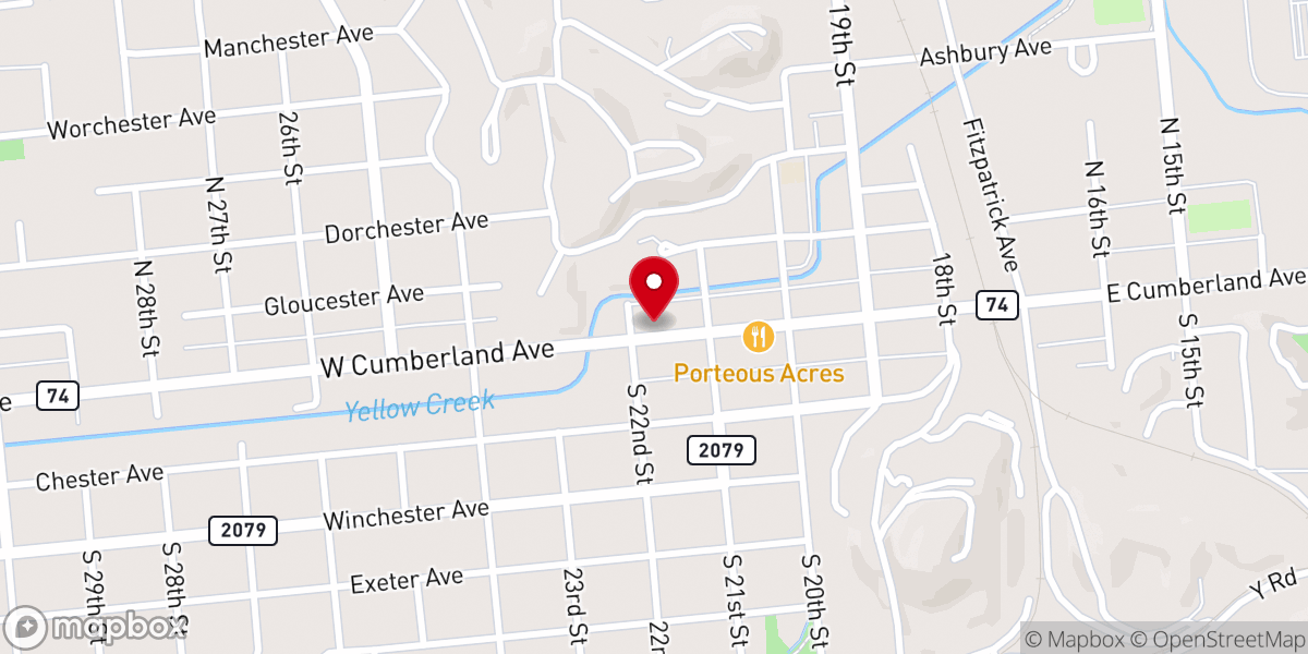 Map showing location of Cooperative Christian Ministry