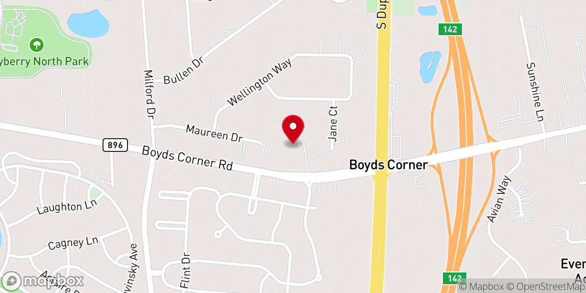 Map showing location of Harvest House Church
