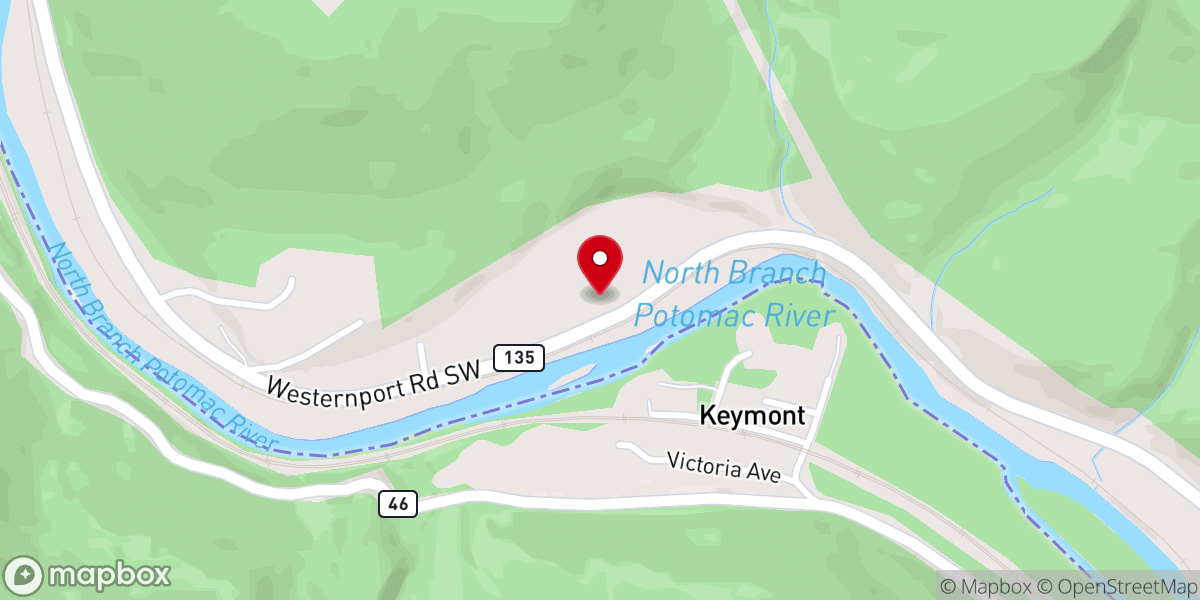 Map showing location of Harmony Baptist Church