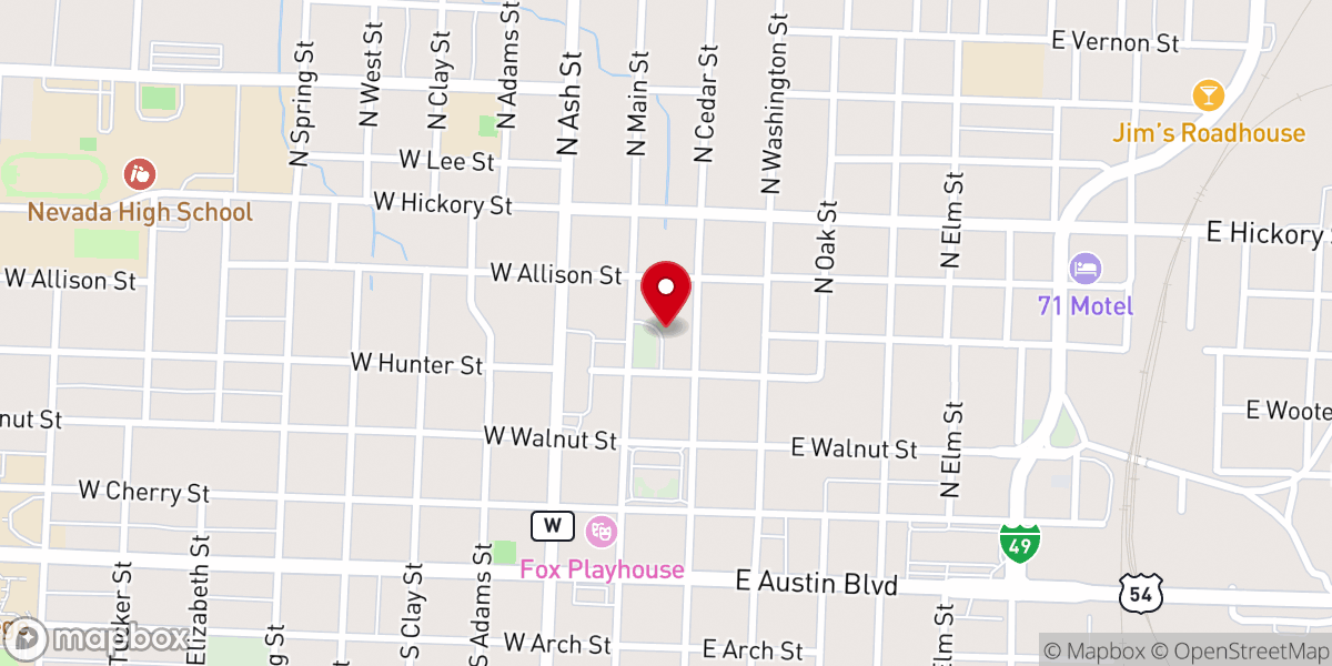 Map showing location of Riverside Cowboy Church Inc