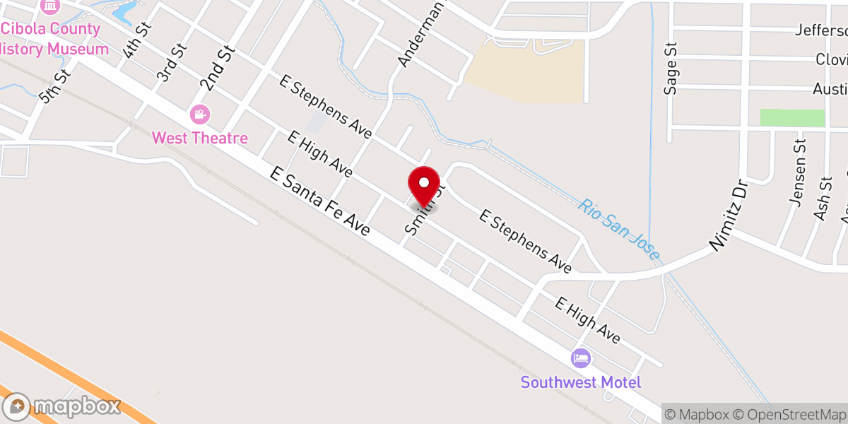 Map showing location of St Teresa's Catholic Church