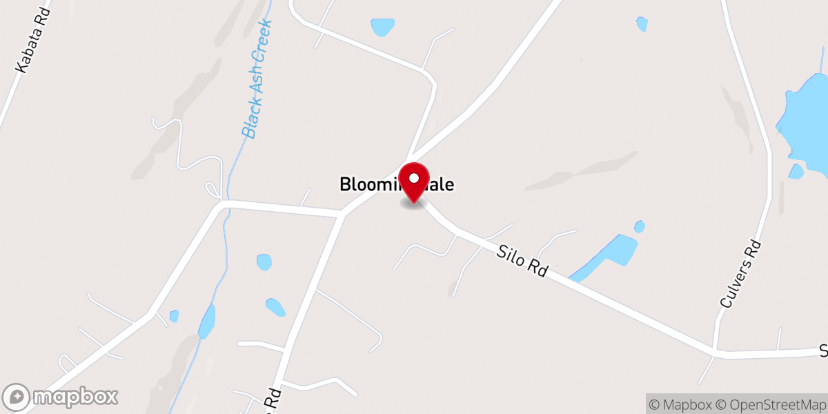 Map showing location of Bloomingdale Bible Church