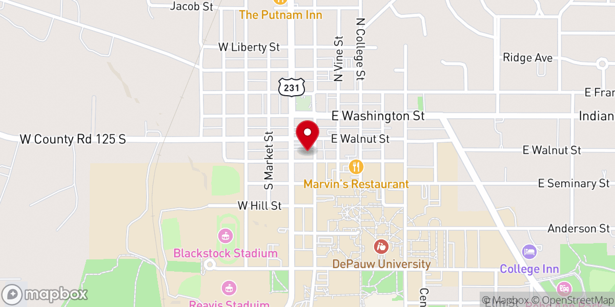 Map showing location of Greencastle Jiu Jitsu Team Cohi