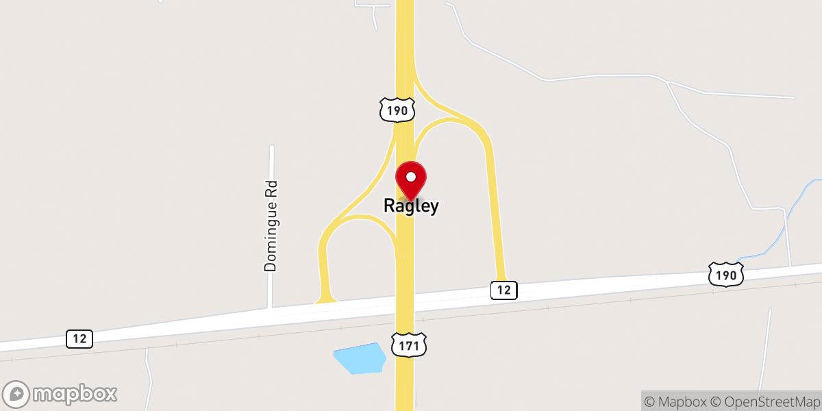 Map showing location of Ragley