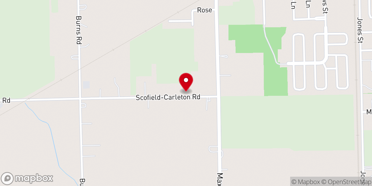 Map showing location of Carleton Community Church