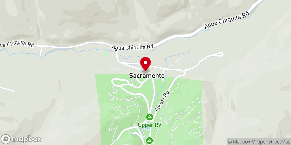 Map showing location of Sacramento Camp and Conference Center
